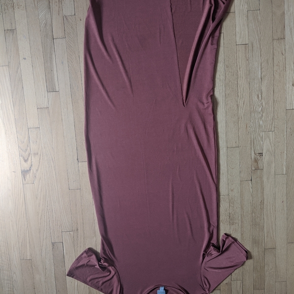 ASOS Maxi T-shirt Dress, Long Slit - Picture 3 of 7